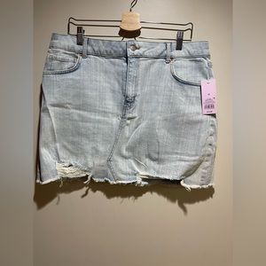 Wild Fable Distressed Demin Mini Skirt - NEW WITH TAGS